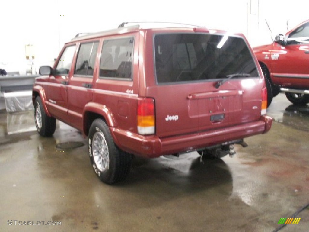1998 Cherokee Limited 4x4 - Chili Pepper Red Pearl / Saddle photo #4