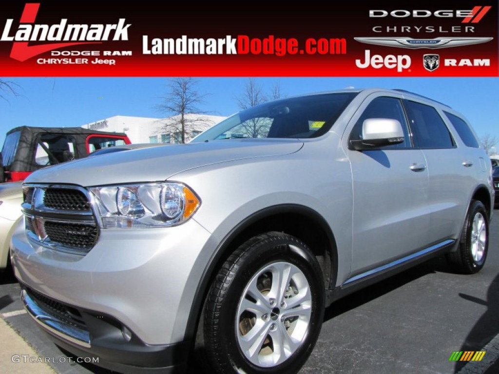 2011 Durango Crew - Bright Silver Metallic / Dark Graystone/Medium Graystone photo #1