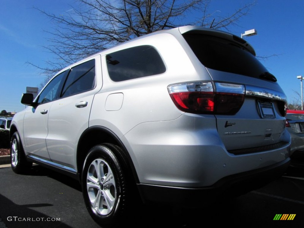 2011 Durango Crew - Bright Silver Metallic / Dark Graystone/Medium Graystone photo #2