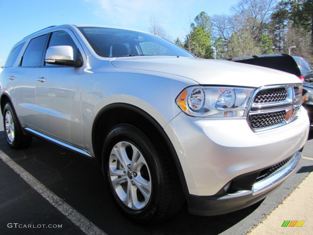 2011 Durango Crew - Bright Silver Metallic / Dark Graystone/Medium Graystone photo #4