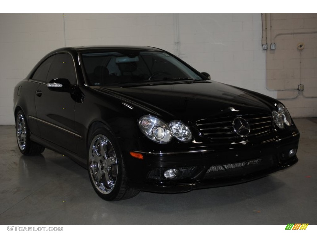 2004 CLK 500 Coupe - Black / Charcoal photo #1