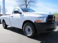 2012 Bright White Dodge Ram 1500 ST Regular Cab  photo #4