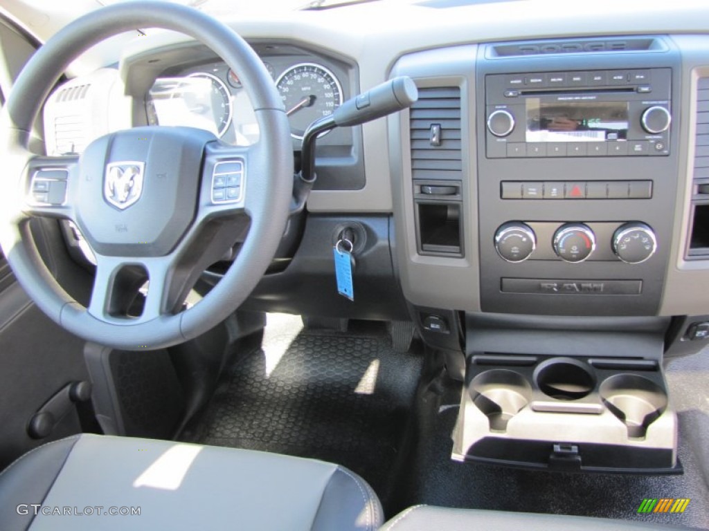 2012 Ram 1500 ST Regular Cab - Bright White / Dark Slate Gray/Medium Graystone photo #9