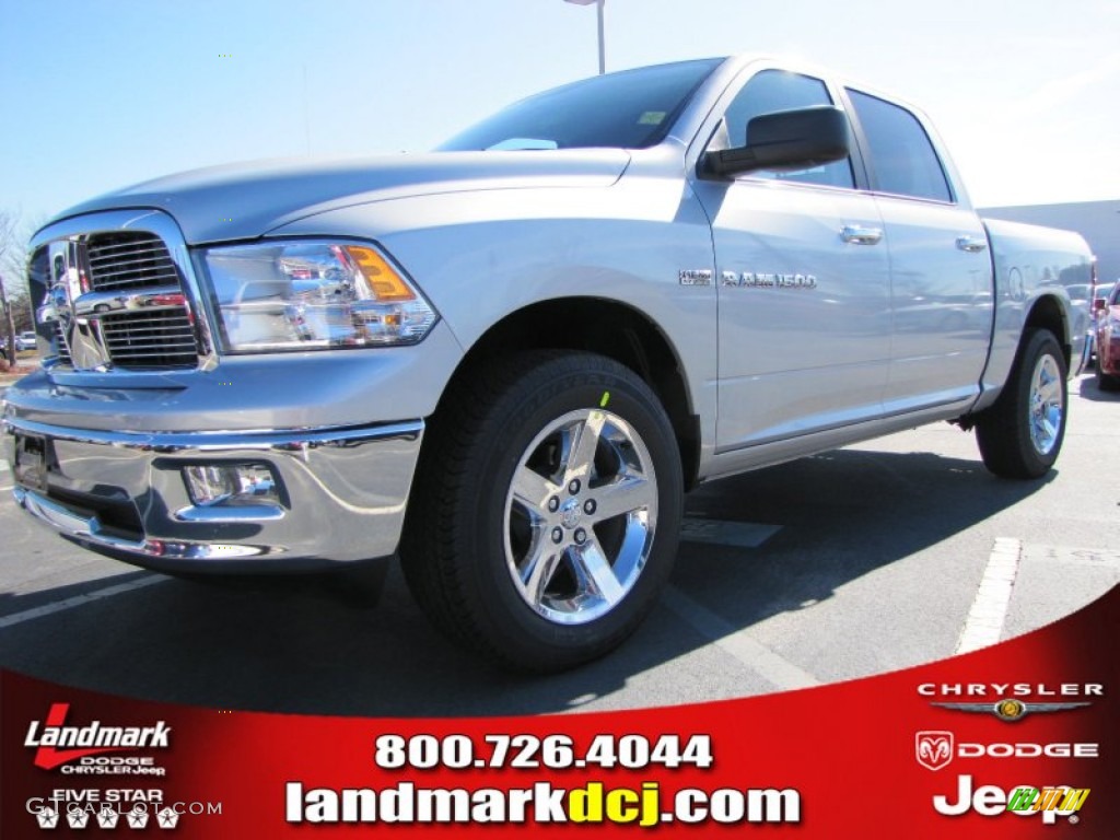 2012 Ram 1500 Big Horn Crew Cab - Bright Silver Metallic / Dark Slate Gray/Medium Graystone photo #1