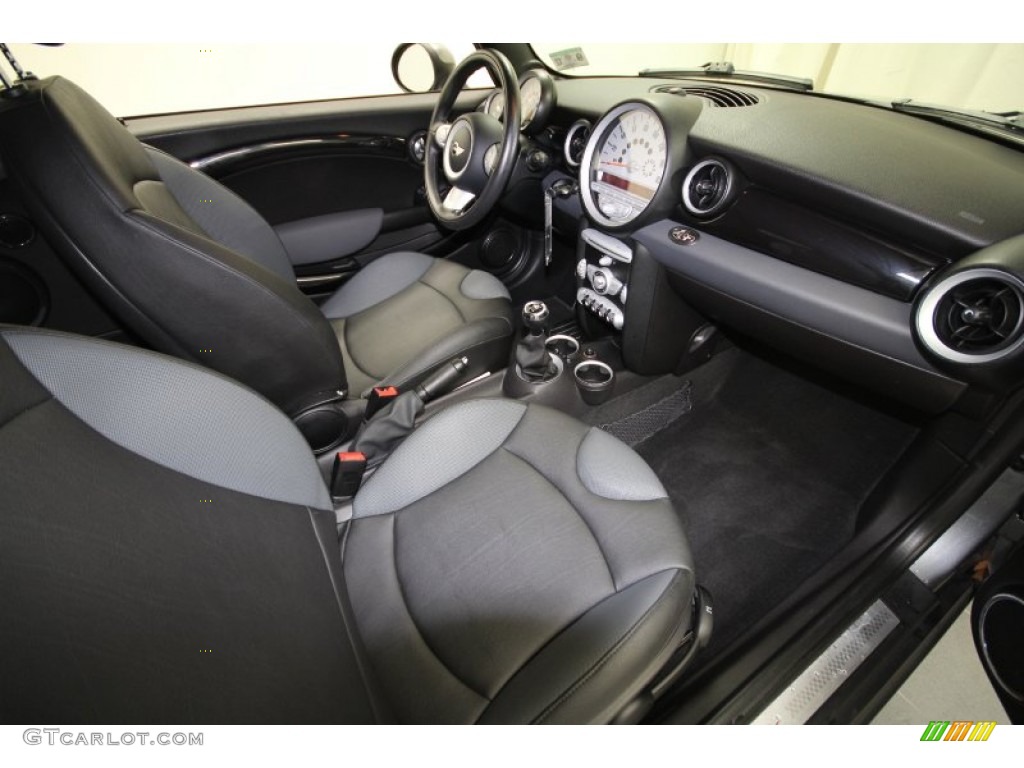 Black/Grey Interior 2009 Mini Cooper S Convertible Photo #60376350