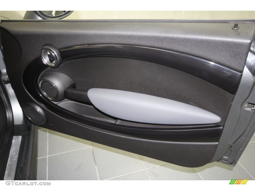 2009 Mini Cooper S Convertible Black/Grey Door Panel Photo #60376356