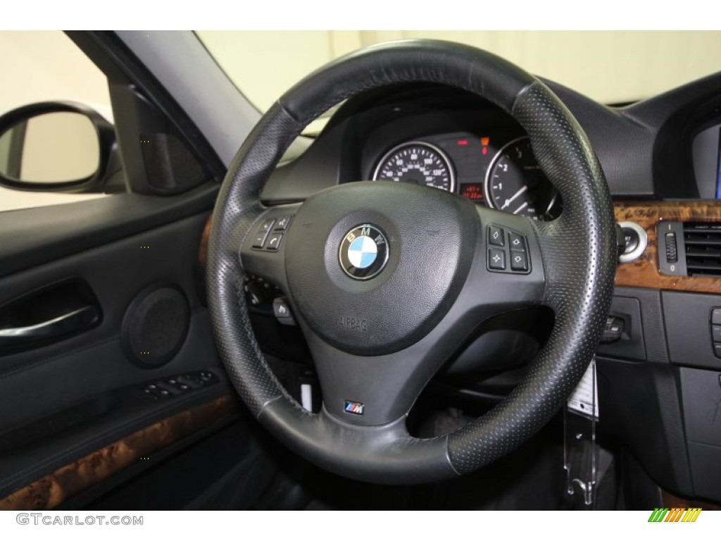 2006 BMW 3 Series 330i Sedan Black Steering Wheel Photo #60376929