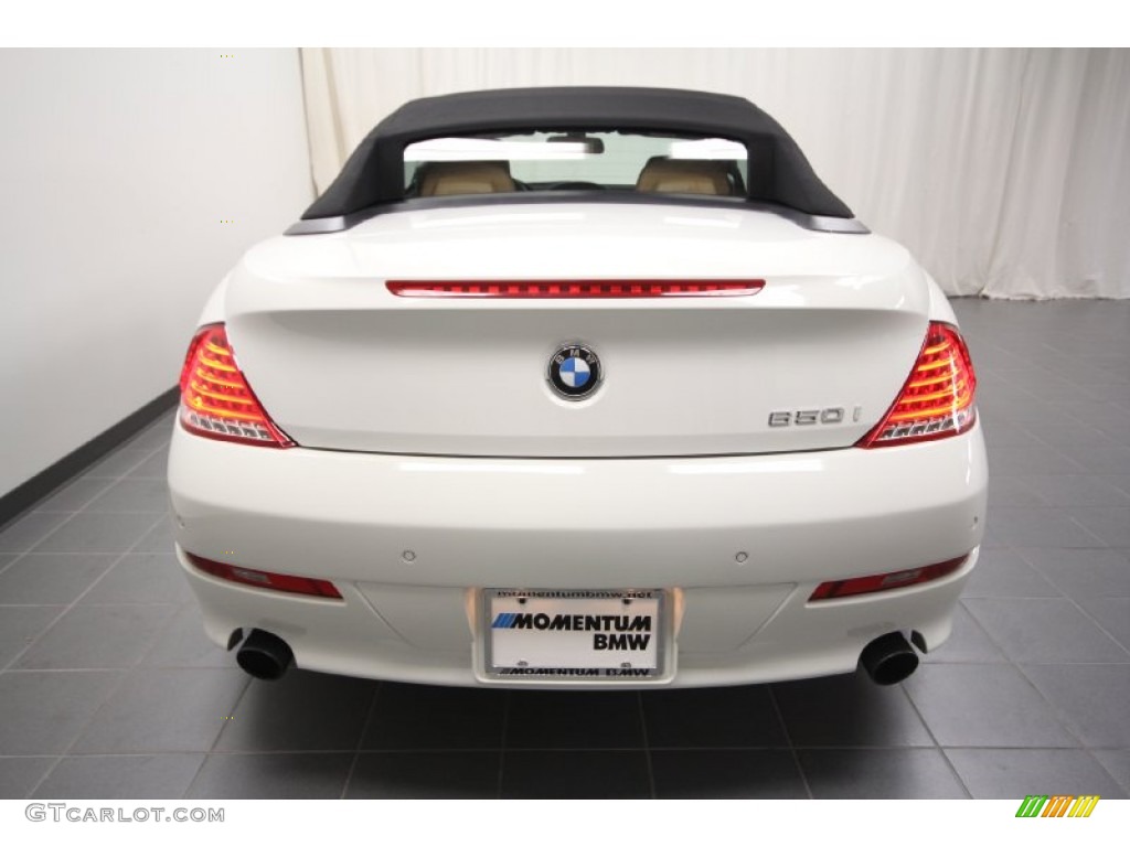 2009 6 Series 650i Convertible - Alpine White / Saddle Brown/Black Pearl Leather photo #15