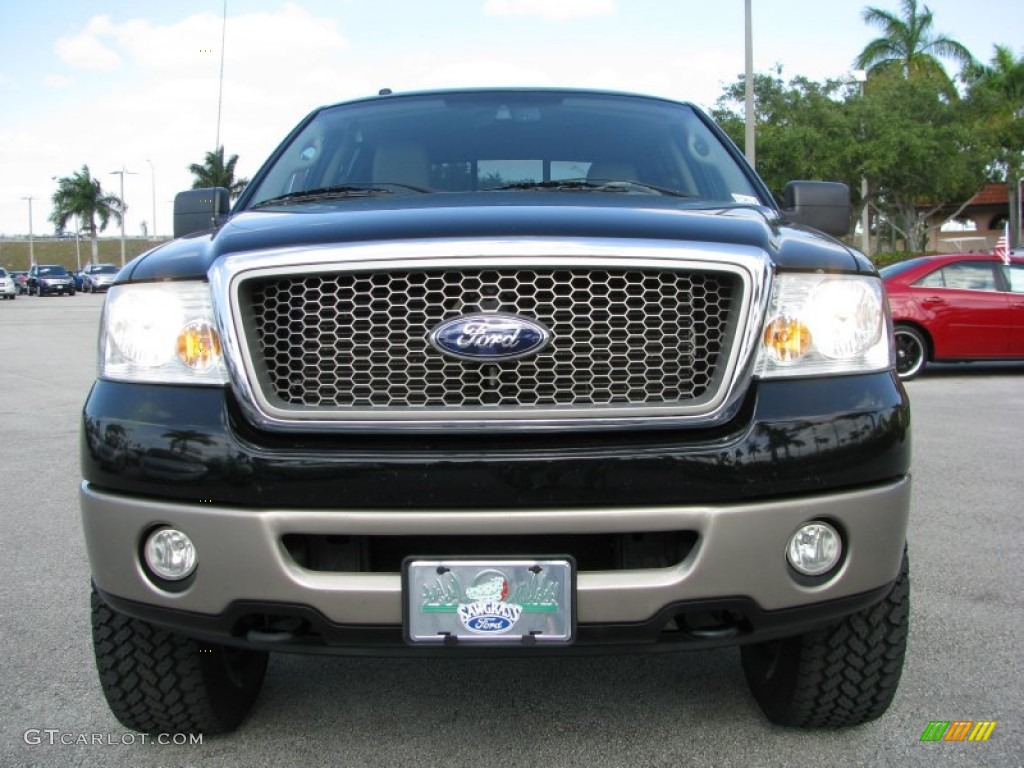 2006 F150 Lariat SuperCrew 4x4 - Black / Tan photo #16