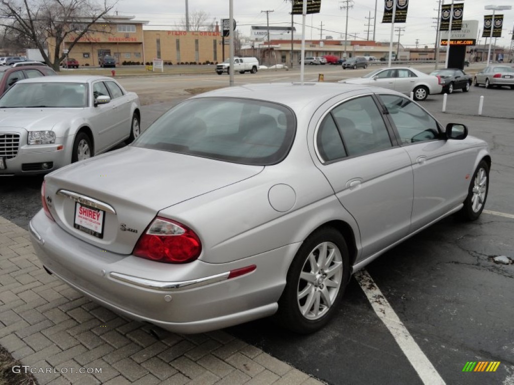 2001 S-Type 4.0 - Platinum Silver / Charcoal photo #4