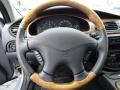 2001 Jaguar S-Type Charcoal Interior Steering Wheel Photo