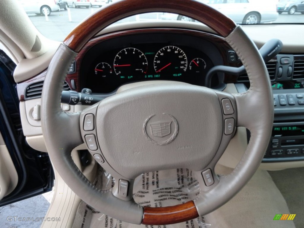 2004 Cadillac DeVille DHS Cashmere Steering Wheel Photo #60381741