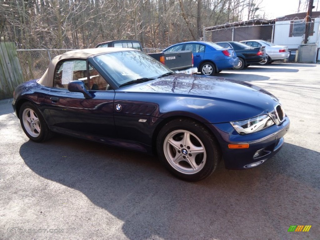 1997 Z3 1.9 Roadster - Montreal Blue Metallic / Beige photo #2