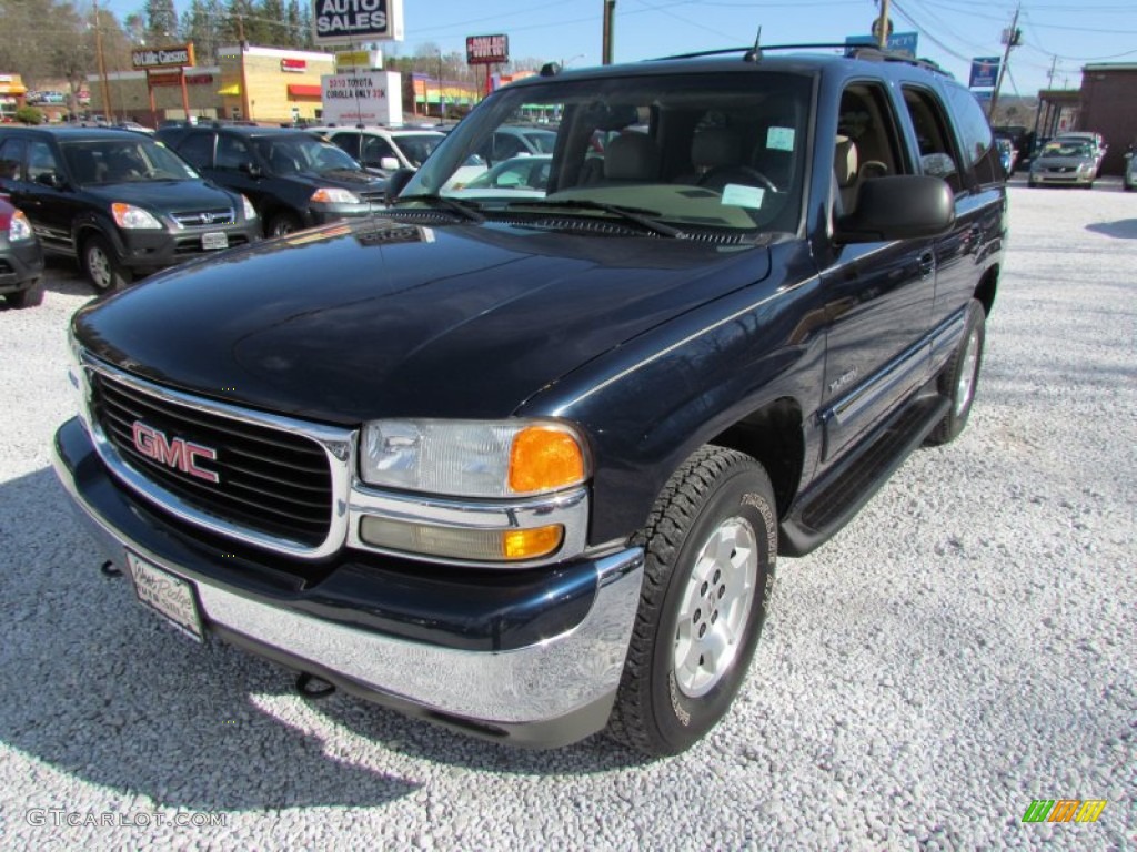 2004 Yukon SLT 4x4 - Deep Blue Metallic / Neutral/Shale photo #10