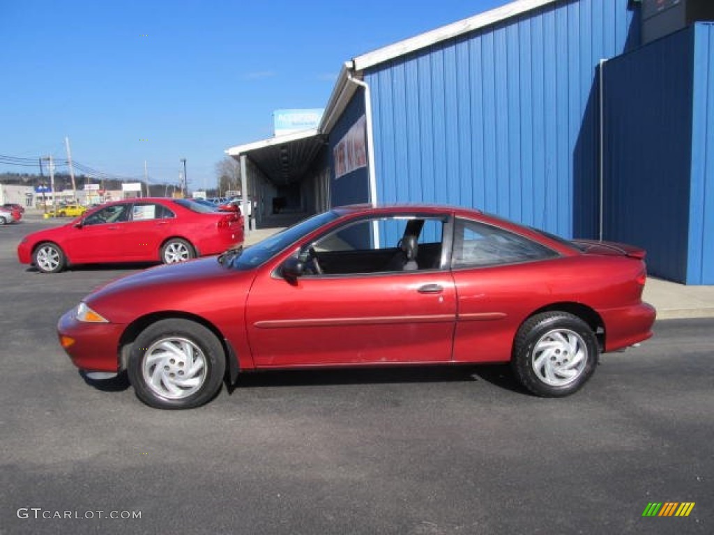 1999 Cavalier Coupe - Cayenne Red Metallic / Graphite photo #2