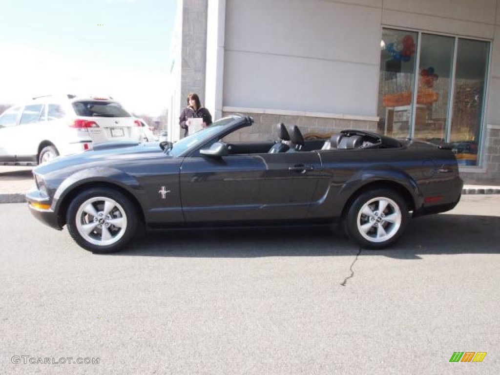 2007 Mustang V6 Premium Convertible - Alloy Metallic / Dark Charcoal photo #2