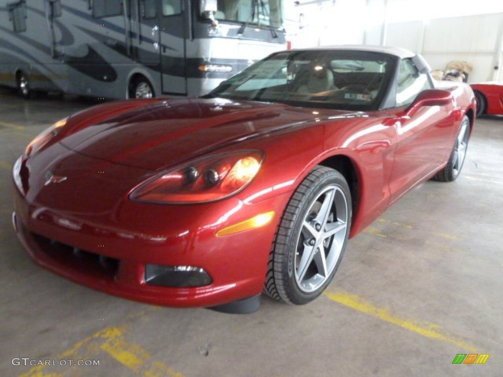 2012 Corvette Convertible - Crystal Red Metallic Tintcoat / Cashmere/Ebony photo #8