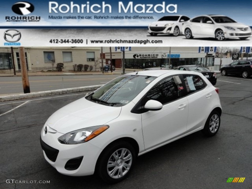 2011 MAZDA2 Sport - Crystal White Pearl / Black photo #1