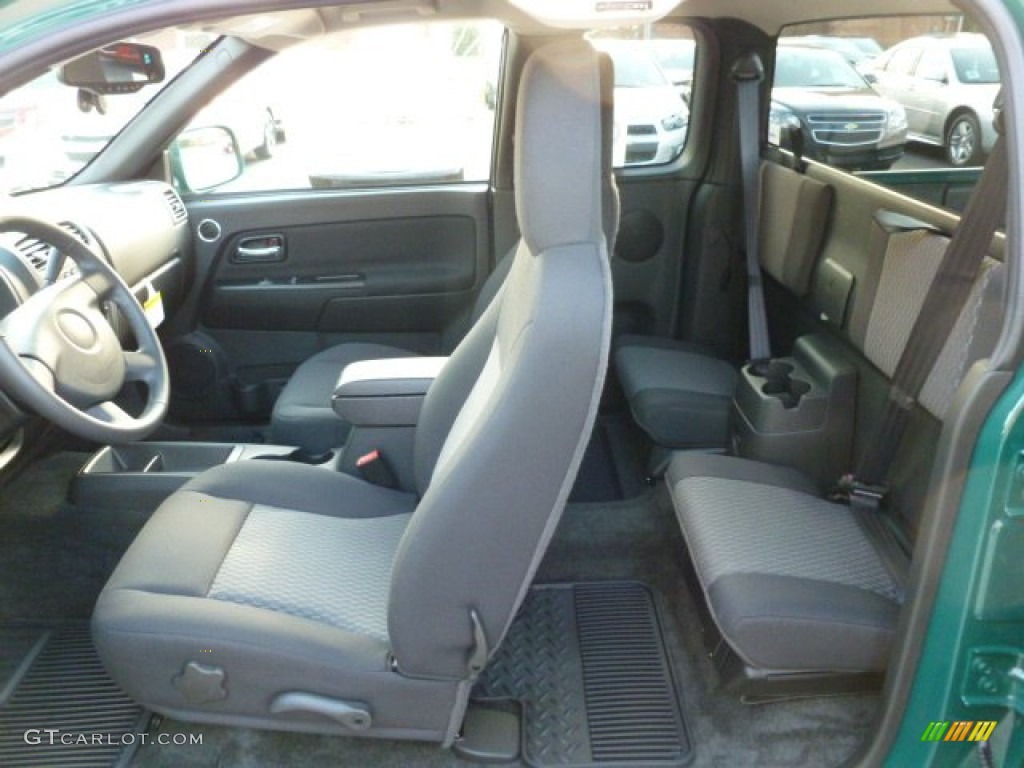 Ebony Interior 2012 Chevrolet Colorado LT Extended Cab 4x4 Photo #60385453