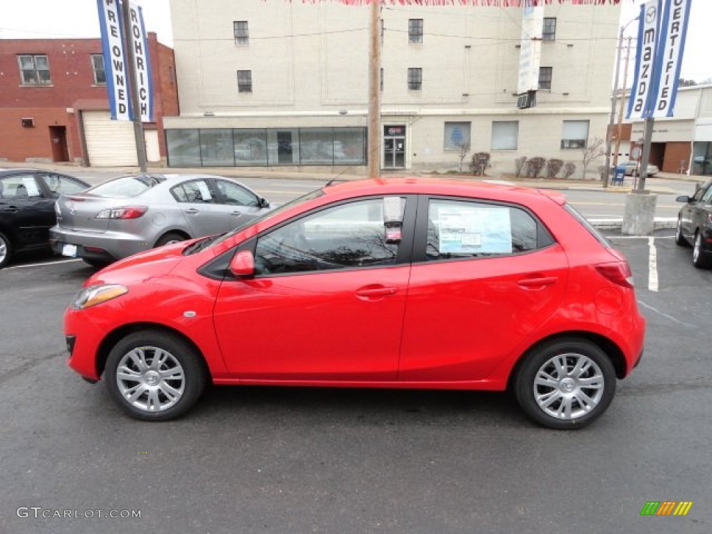 True Red 2012 Mazda MAZDA2 Touring Exterior Photo #60385566