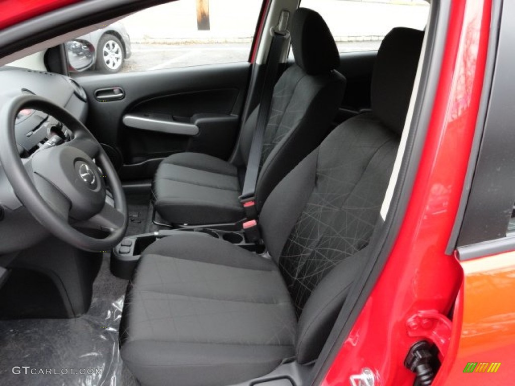 Black Interior 2012 Mazda MAZDA2 Touring Photo #60385642