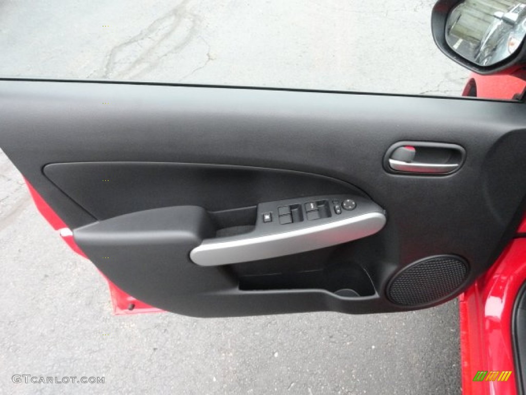 2012 Mazda MAZDA2 Touring Black Door Panel Photo #60385678
