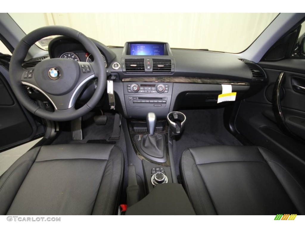 2012 1 Series 128i Coupe - Space Grey Metallic / Black photo #4