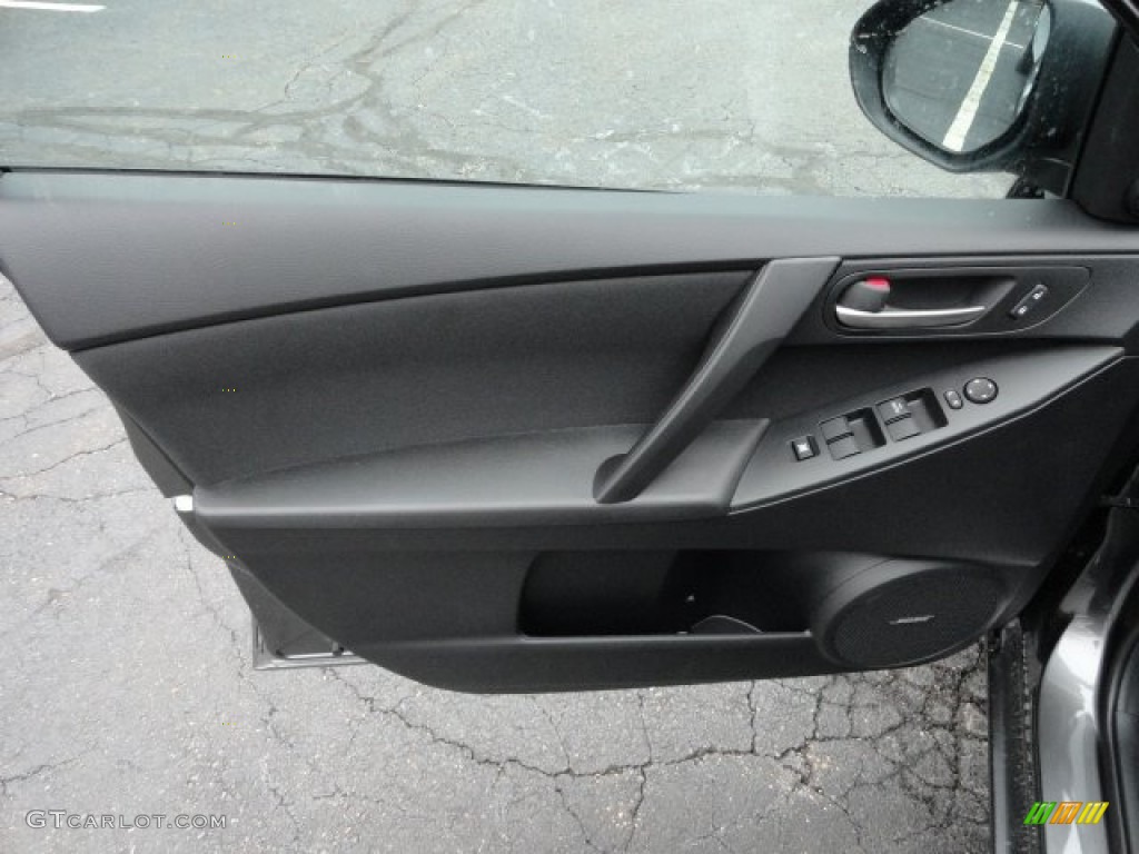 2012 Mazda MAZDA3 i Touring 4 Door Black Door Panel Photo #60385844