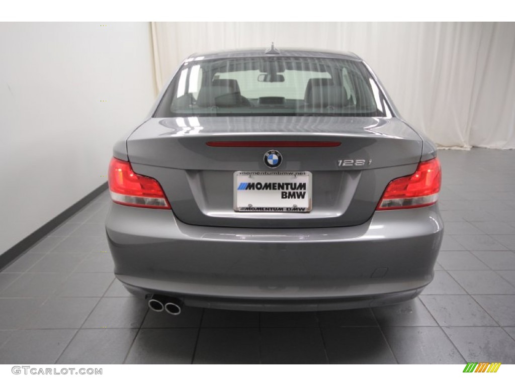2012 1 Series 128i Coupe - Space Grey Metallic / Black photo #9