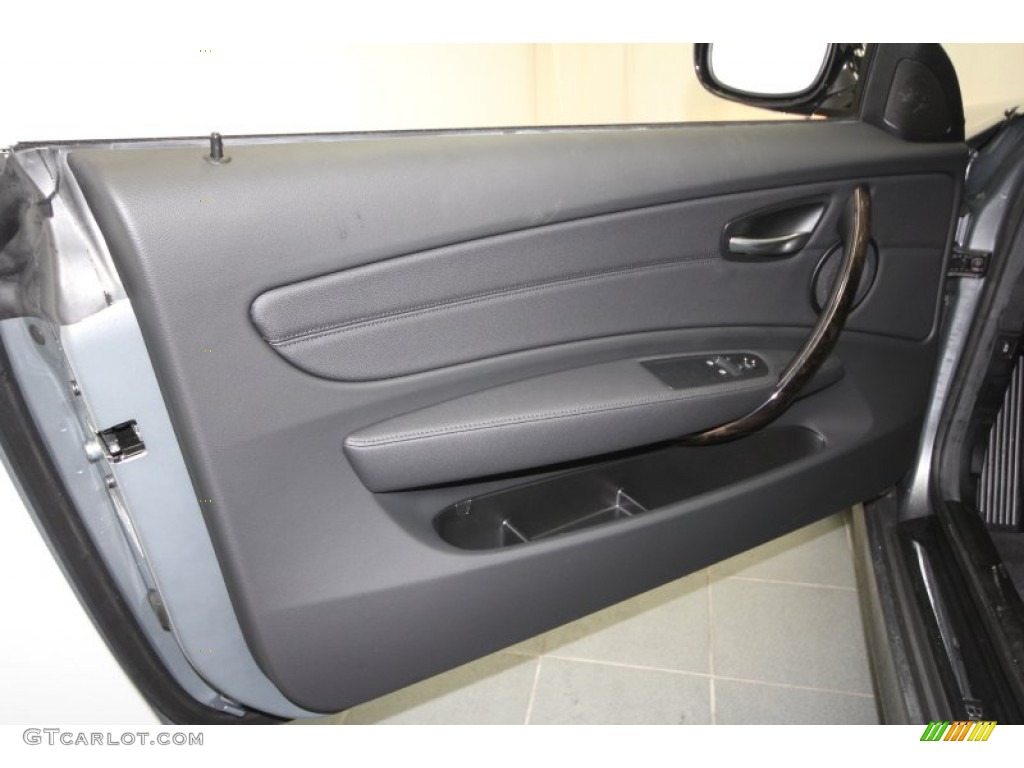 2012 1 Series 128i Coupe - Space Grey Metallic / Black photo #13