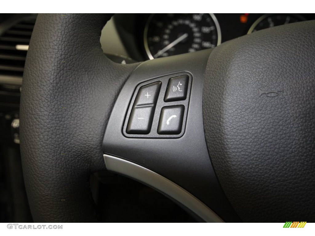 2012 1 Series 128i Coupe - Space Grey Metallic / Black photo #23