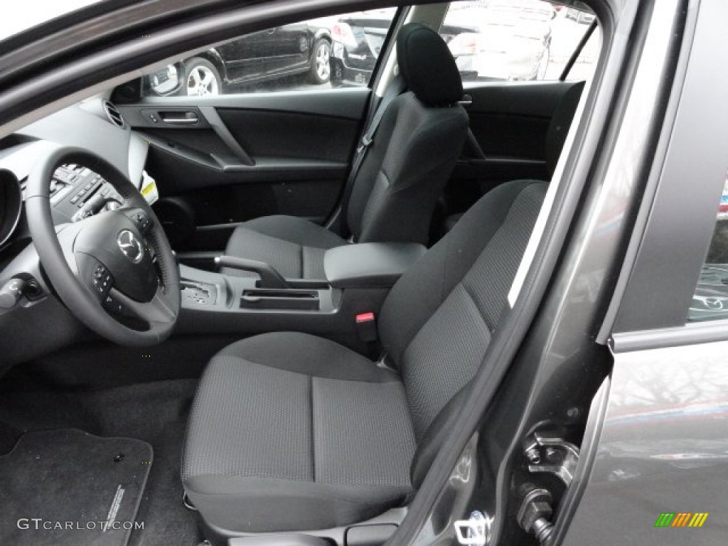 Black Interior 2012 Mazda MAZDA3 i Touring 4 Door Photo #60385993