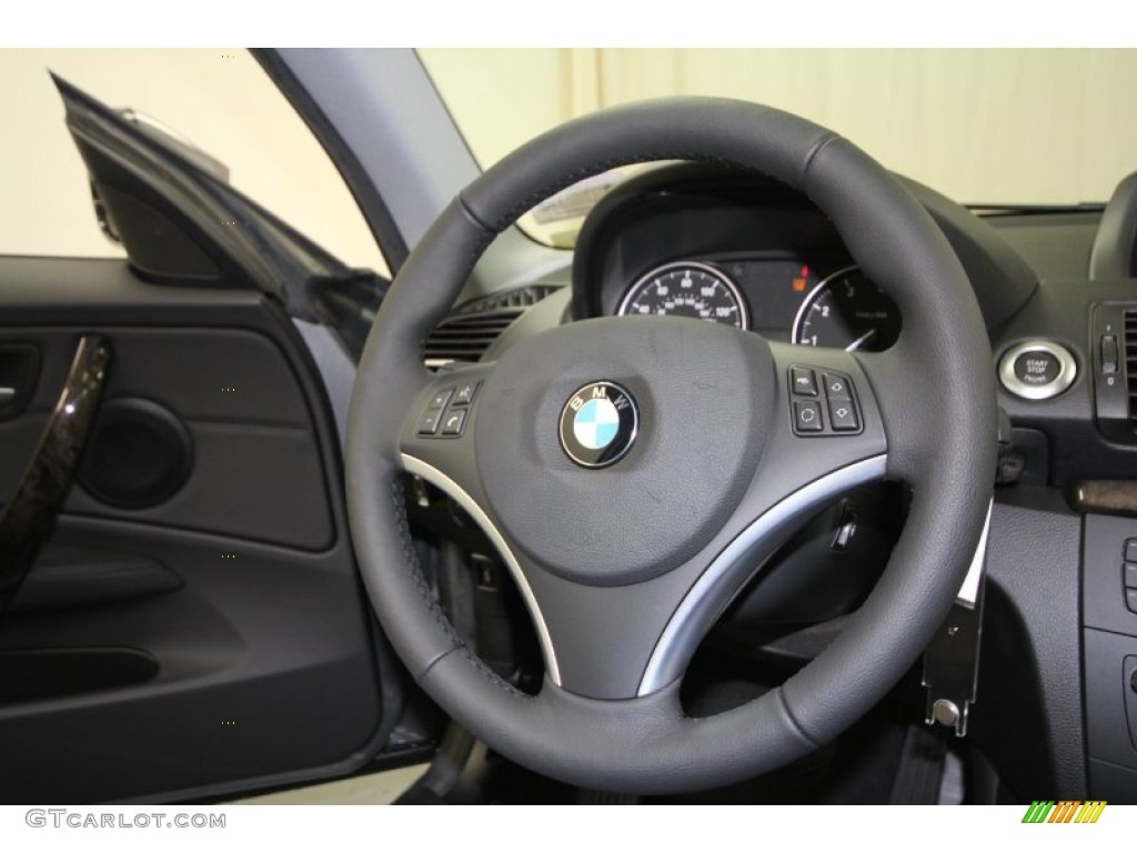 2012 1 Series 128i Coupe - Space Grey Metallic / Black photo #24