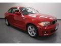 Crimson Red 2012 BMW 1 Series 128i Coupe