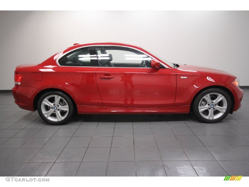 2012 1 Series 128i Coupe - Crimson Red / Black photo #2