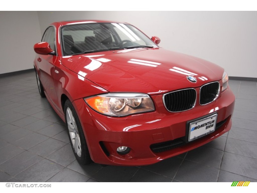 2012 1 Series 128i Coupe - Crimson Red / Black photo #5