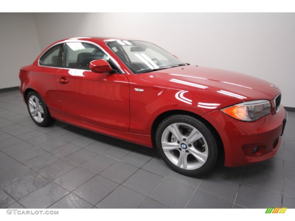 2012 1 Series 128i Coupe - Crimson Red / Black photo #6