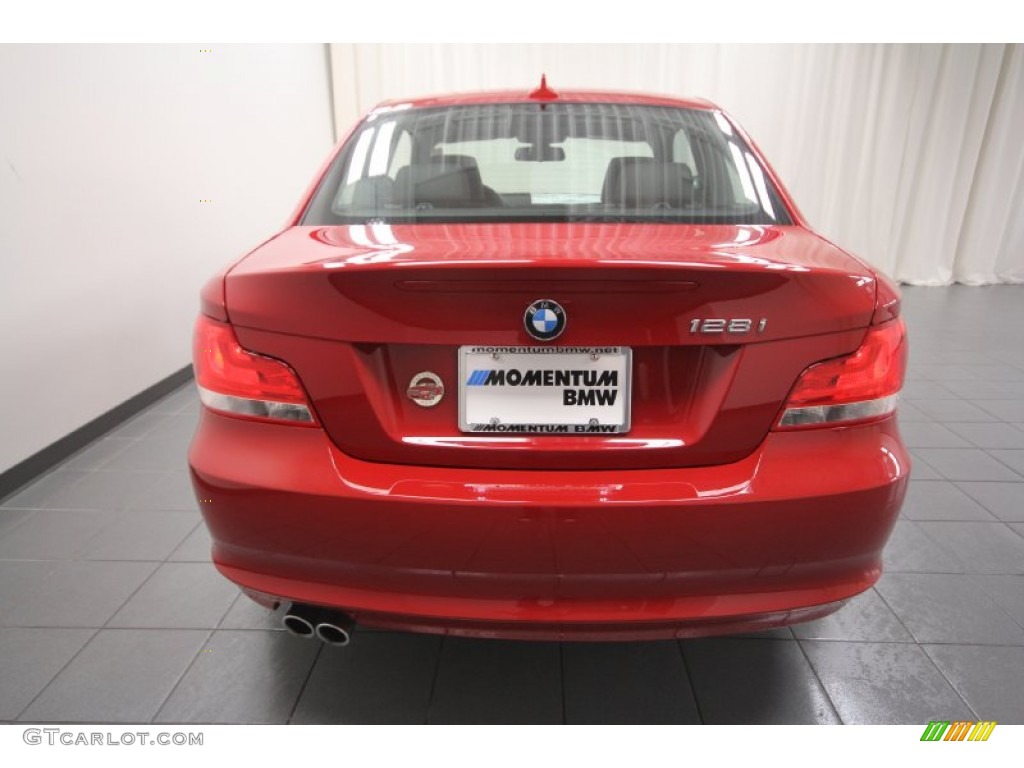 2012 1 Series 128i Coupe - Crimson Red / Black photo #9