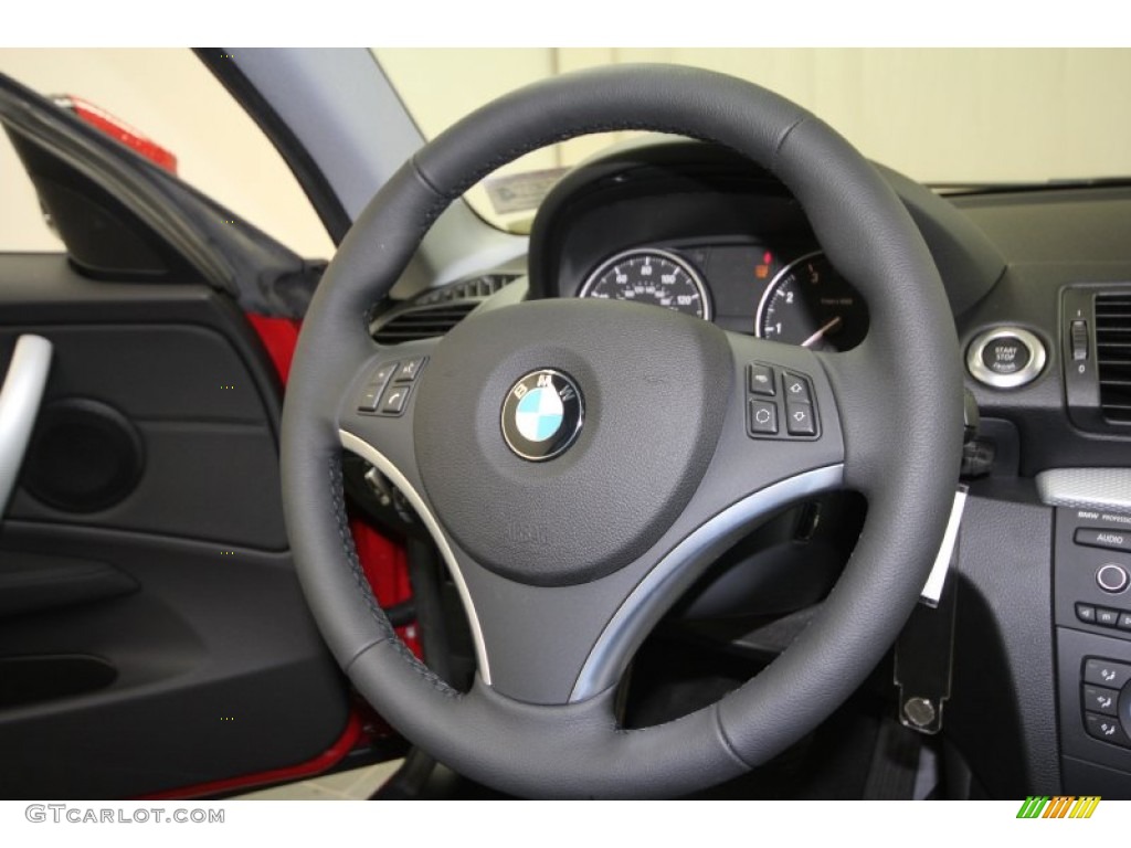 2012 1 Series 128i Coupe - Crimson Red / Black photo #22