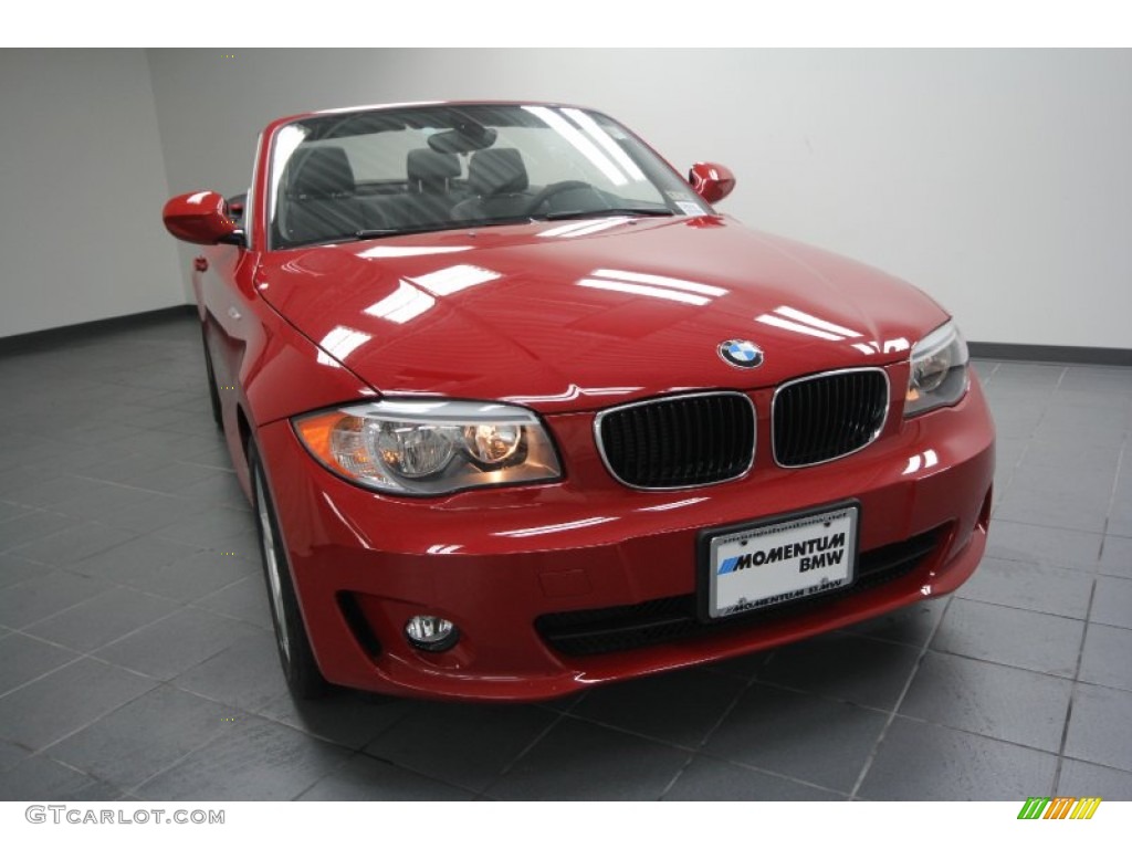 2012 1 Series 128i Convertible - Crimson Red / Black photo #5