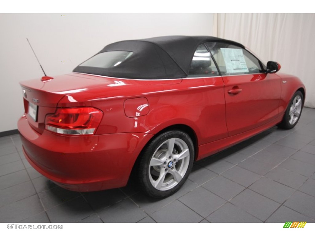 2012 1 Series 128i Convertible - Crimson Red / Black photo #9