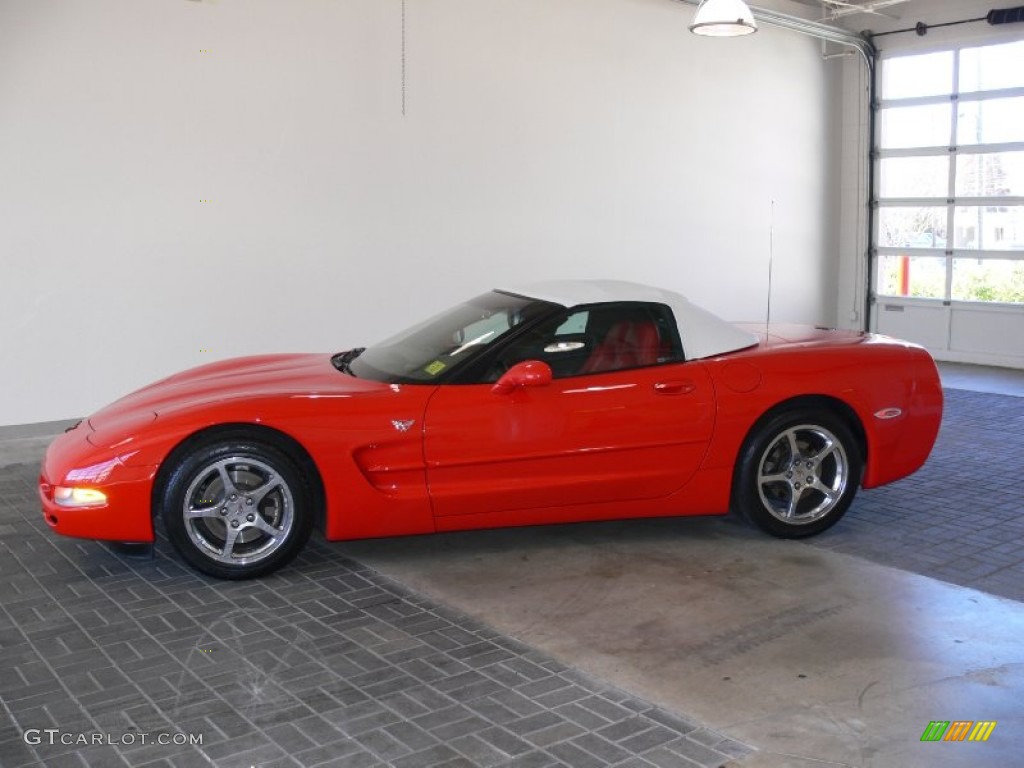 2004 Corvette Convertible - Torch Red / Torch Red photo #2