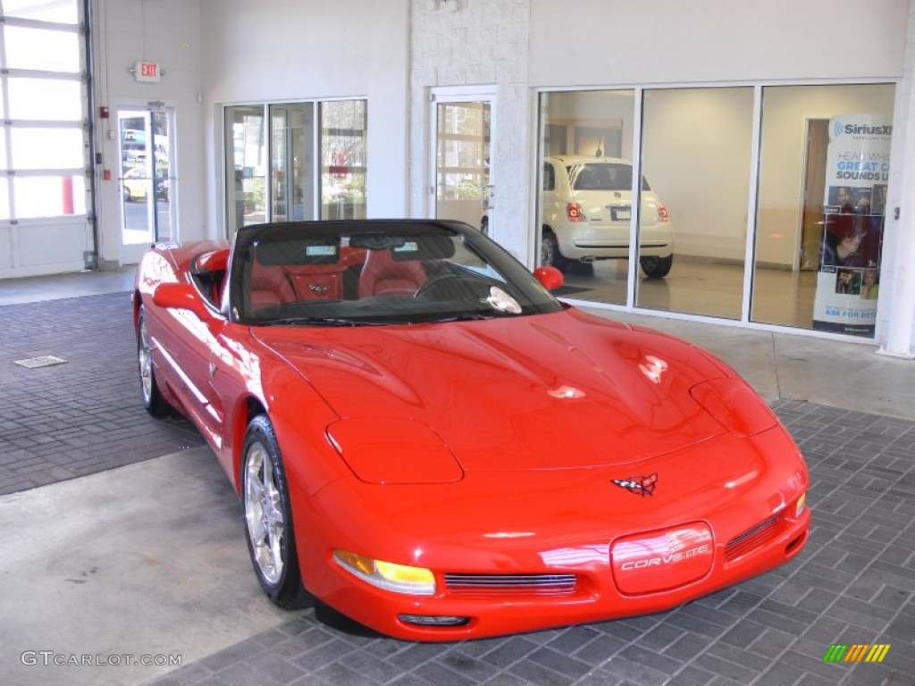 2004 Corvette Convertible - Torch Red / Torch Red photo #13