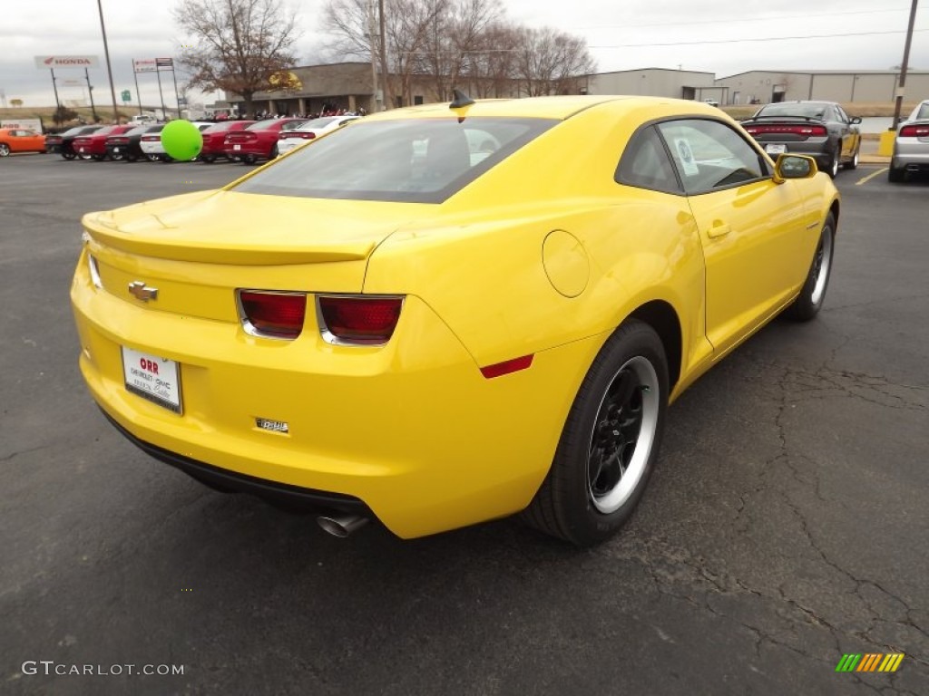 2012 Camaro LS Coupe - Rally Yellow / Black photo #5