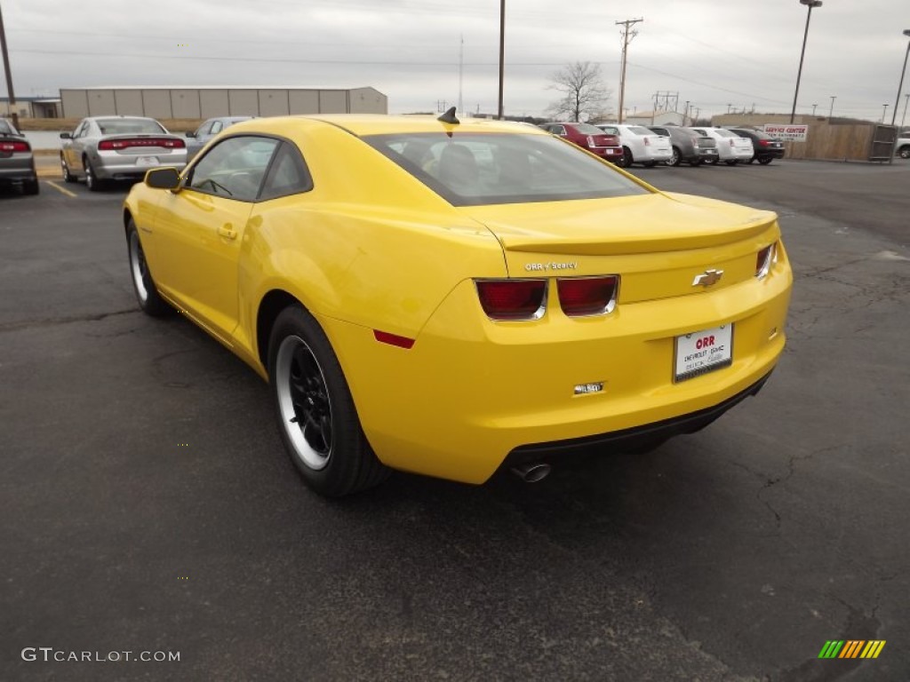 2012 Camaro LS Coupe - Rally Yellow / Black photo #7