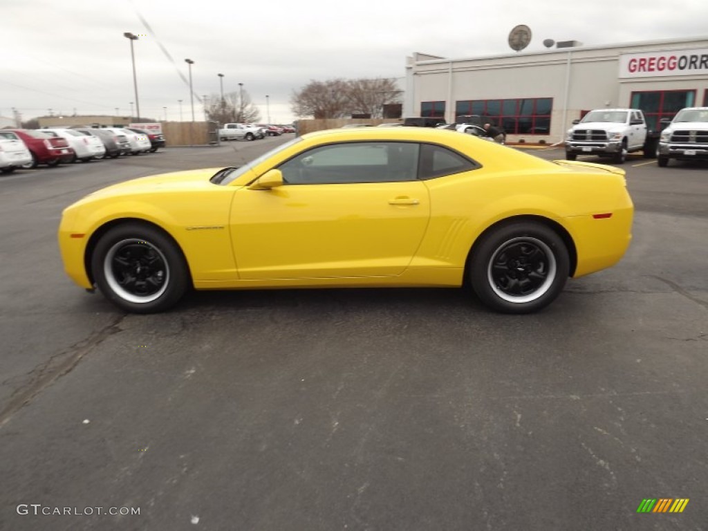 2012 Camaro LS Coupe - Rally Yellow / Black photo #8