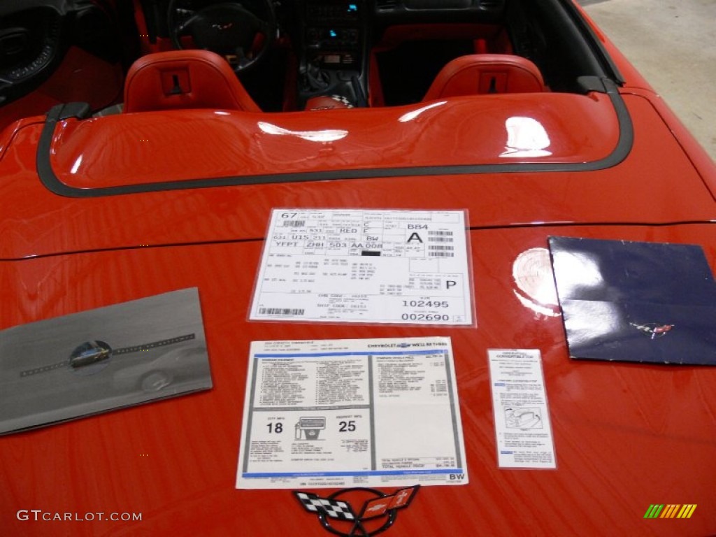 2004 Corvette Convertible - Torch Red / Torch Red photo #28