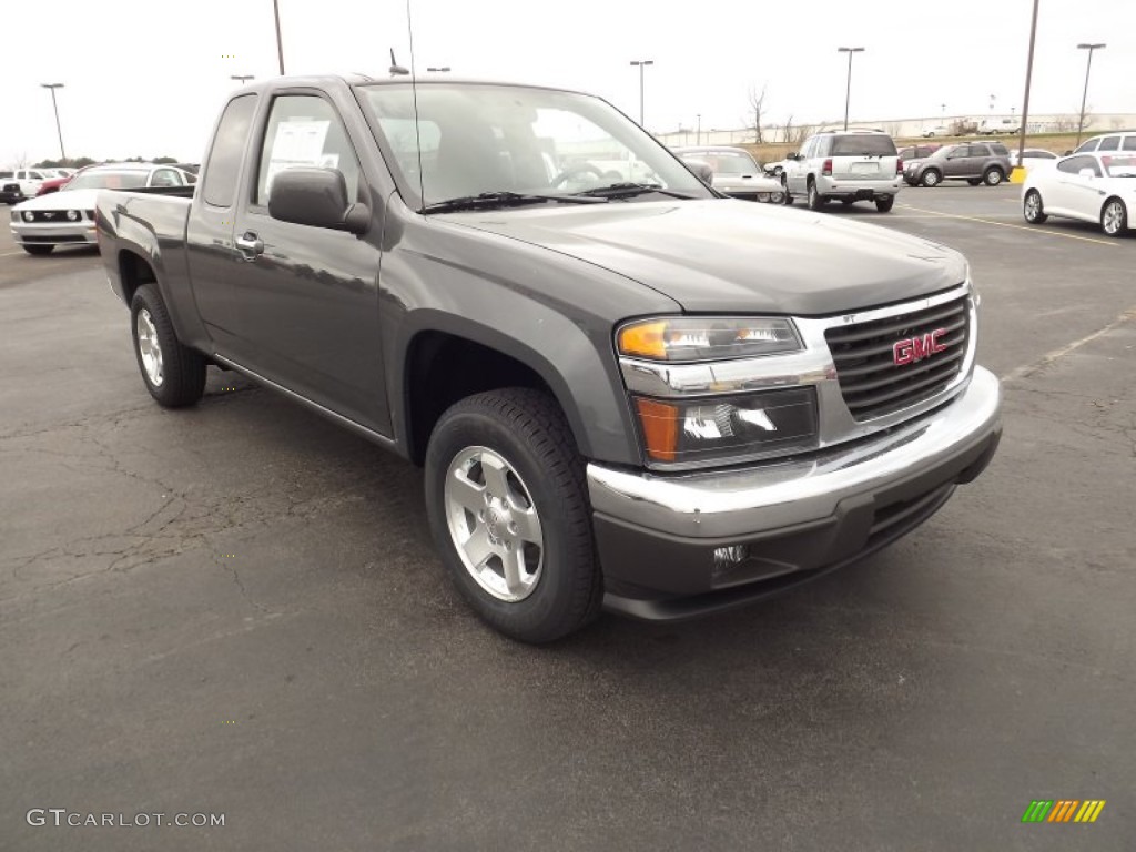 Dark Steel Gray Metallic 2012 GMC Canyon SLE Extended Cab Exterior Photo #60387622