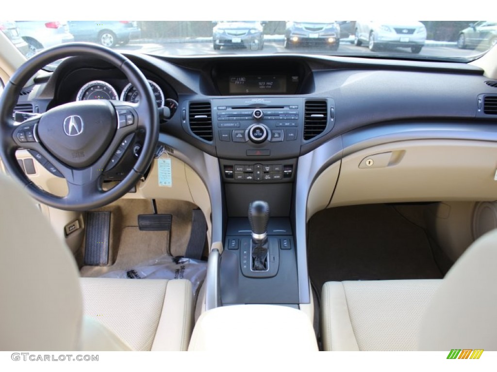2010 Acura TSX Sedan Parchment Dashboard Photo #60387973