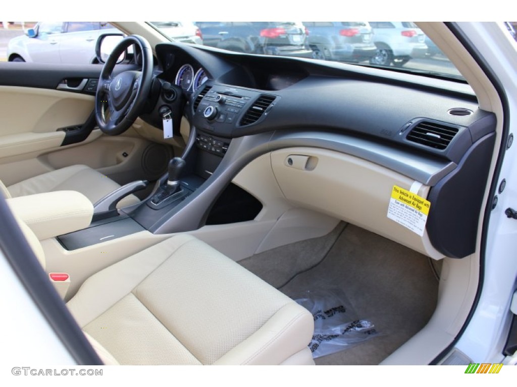 2010 Acura TSX Sedan Parchment Dashboard Photo #60388084
